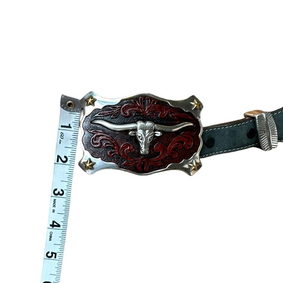 Silver Creek Classics Mens Western Belt Brown Indian Buffalo Nickel Size 36 - Picture 15 of 15